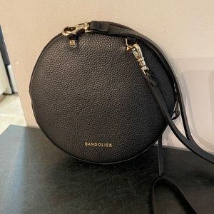 Bandolier round crossbody purse